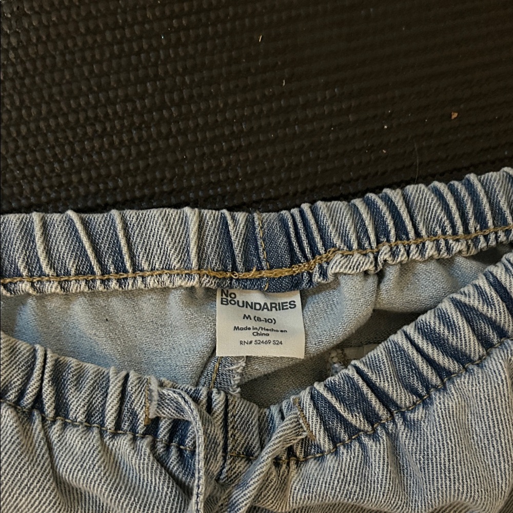 No Boundaries Light Blue Elastic Waist Pants - Picture 2 of 3